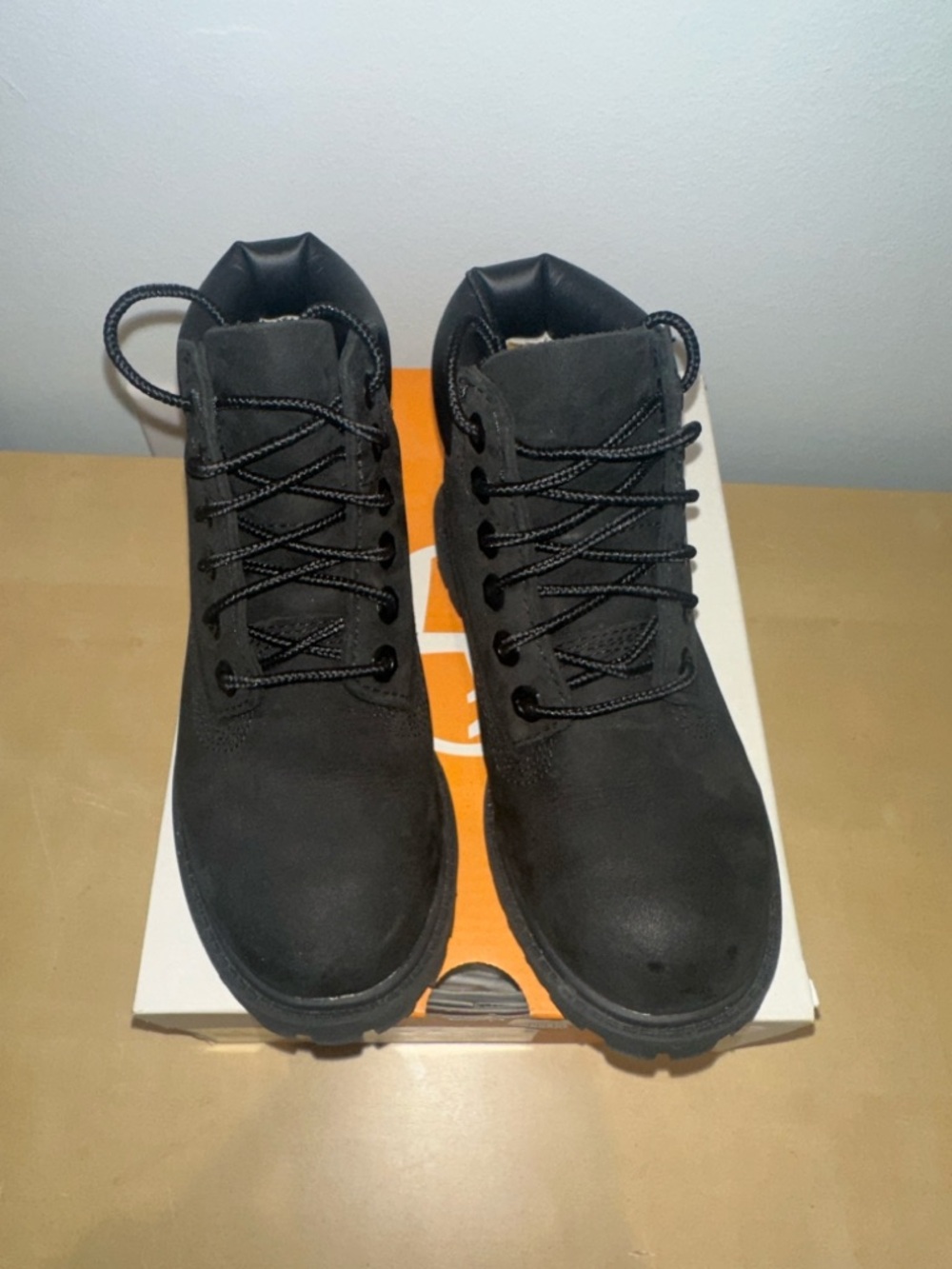 Timberland premium 6 in waterproof boot black nubuck size 11 toddler